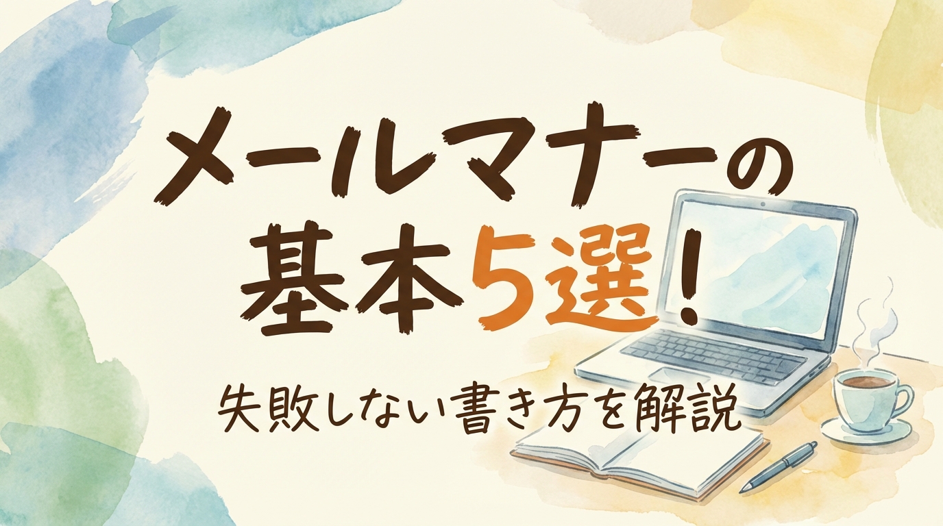 メールマナーの基本5選！失敗しない書き方を解説