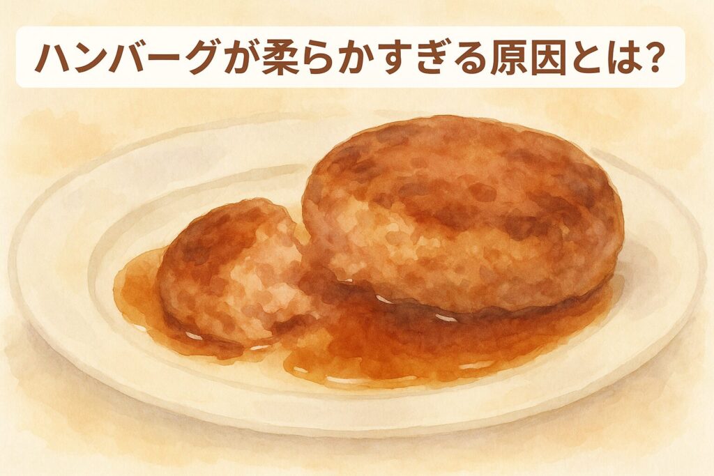 ハンバーグ 柔らかすぎる原因