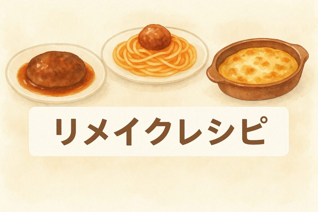 ハンバーグ リメイクレシピ