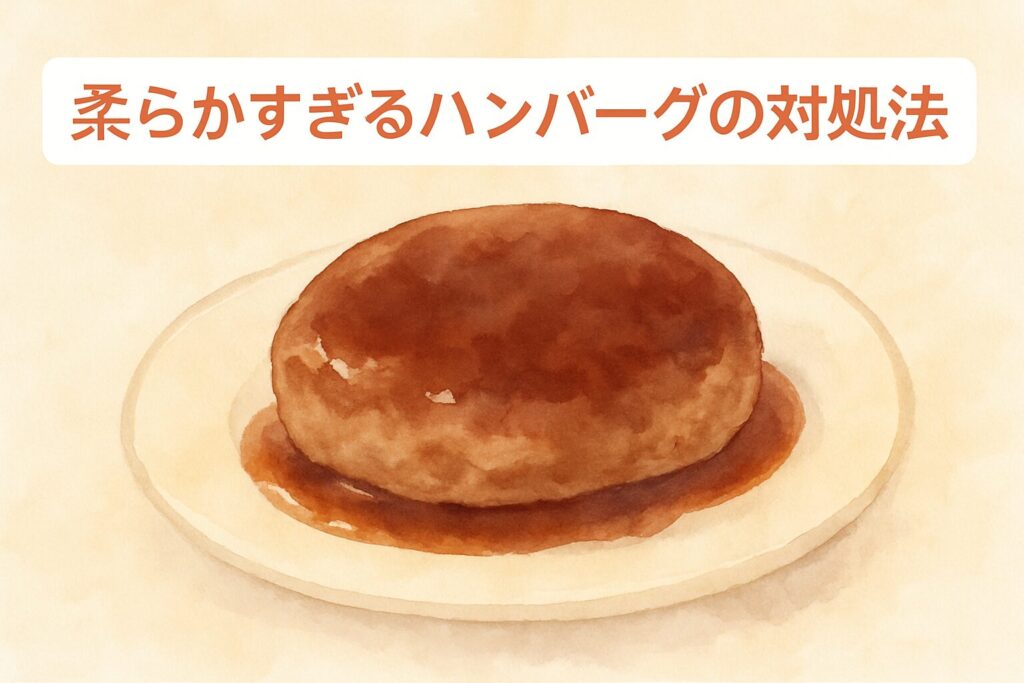 ハンバーグ 柔らかすぎる 対処法