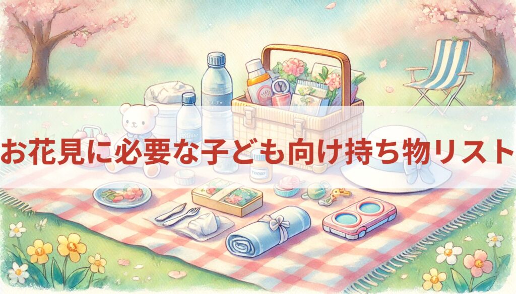 お花見に必要な子ども向け持ち物リスト