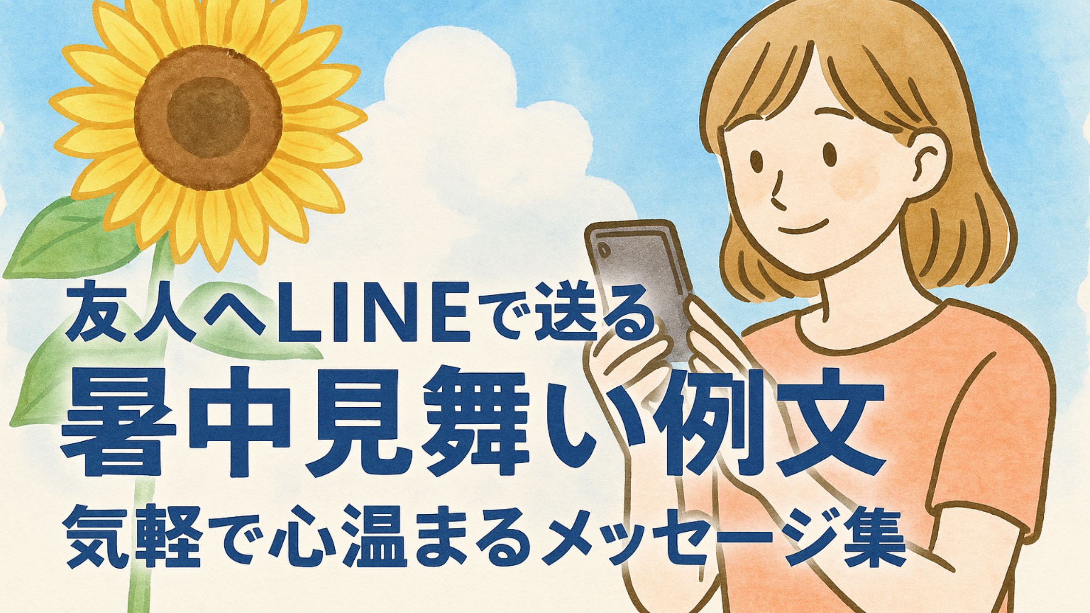 友人へLINEで送る暑中見舞い例文！気軽で心温まるメッセージ集